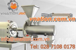 drum mixer / continuous / solid/liquid / horizontal