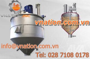 vacuum dryer / vertical / conical