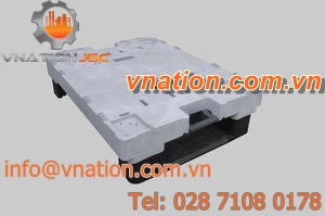 plastic pallet / Euro / handling / wheel
