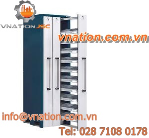 storage cabinet / secure / with drawer / with bins