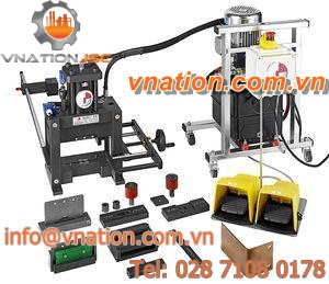 combined tool for working copper busbars