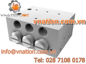 piston valve / in line / for centralized lubrication systems / outlet