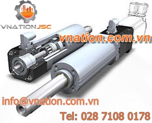 cylinder with servo-motor / with integrated guides