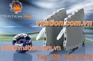 DIN rail mount temperature transmitter / RTD / USB / programmable