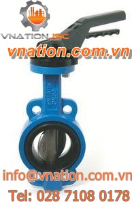butterfly valve / lever / wafer