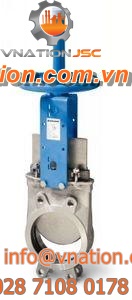 knife gate valve / handwheel / stainless steel
