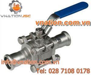 ball valve / lever / 3-piece