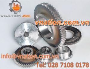 straight-toothed gear wheel / flange