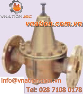 diaphragm valve / pressure reducing / flange