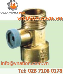 spring non-return valve / male-female / for potable water / brass