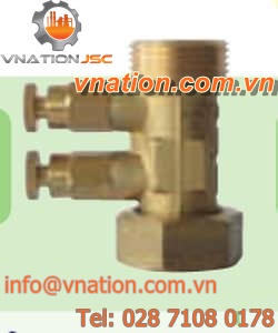 ball non-return valve / for potable water / brass