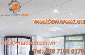 ceiling panel / acoustic / multilayer / glass
