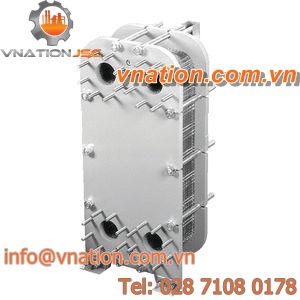 plate heat exchanger / liquid/liquid / for the plastics industry