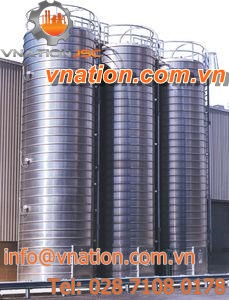 cone-bottom silo / for plastic pellets / aluminum / for the plastics industry