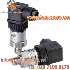 piezoresistive pressure transmitter / ceramic / strain gauge / stainless steel