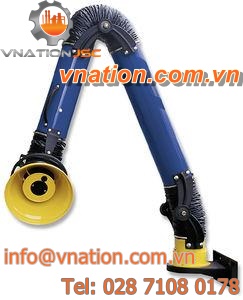 fixed extraction arm / flexible / for welding fumes / for smoke