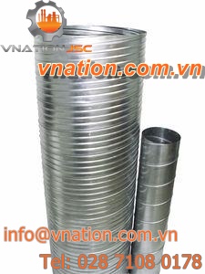 rigid air duct / spiral / galvanized steel