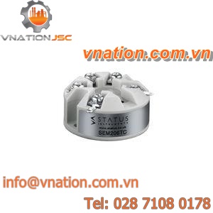 probe head-mounted temperature transmitter / thermocouple / USB / programmable