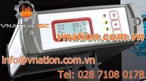 gas analyzer / oxygen / pressure / portable