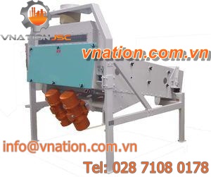 linear vibrating screener / for powders / for the food industry