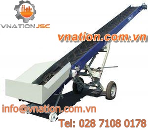 belt conveyor / inclined / mobile