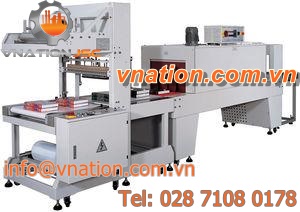 automatic shrink wrapping machine / with shrink tunnel / with heat shrink film / sleeve
