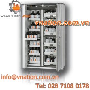 security cabinet / storage / double-door / hinged door