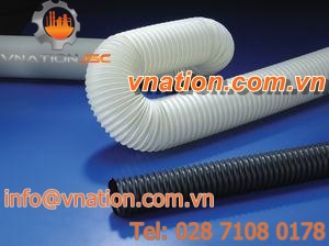 flexible air duct / polypropylene / chemical-resistant / clean-room