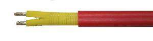 constant-wattage heating cable / thermoplastic-insulated
