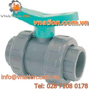 ball valve / manual / control / PVC