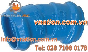grooved fitting / elbow / cast iron / with seal