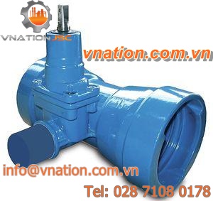 gate valve / shut-off / cast iron / for pipes