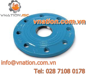 pipe flange / cast iron / through-hole