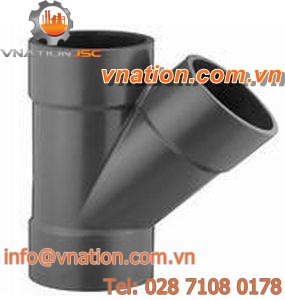 push-fit fitting / Y / 45? angle / PVC