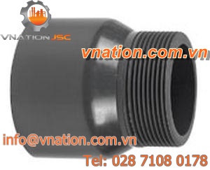 PVC nipple / threaded / conical