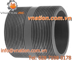 PVC nipple / threaded / straight