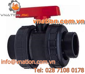 ball valve / manual / control / in plastic