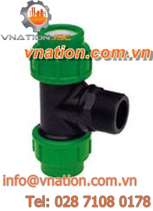threaded fitting / compression / reducing / T