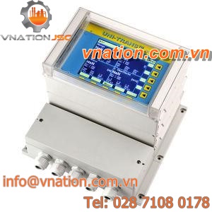 liquids and gase flow transmitter / with LCD screen / stationary