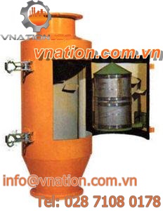 magnetic separator with cylindrical magnet / particle / for pneumatic conveying