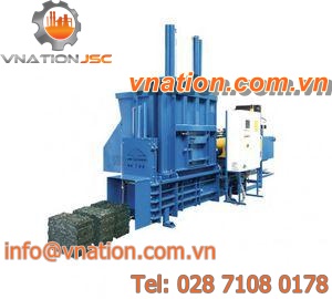 ball crusher-compactor / waste / horizontal / automatic