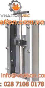 knife gate valve / manual / for wastewater / stainless steel