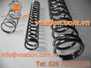 compression spring / wire / for heavy loads / stainless steel