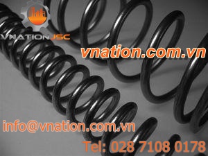 compression spring / round-wire / for heavy loads / stainless steel
