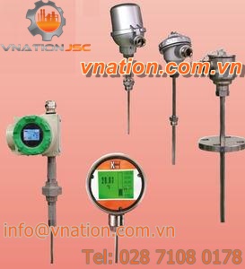 resistance temperature probe / Pt100 / HART interface / stainless steel