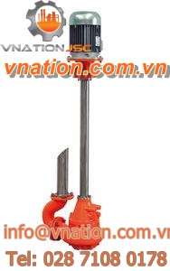 wastewater pump / with electric motor / impeller / semi-submersible