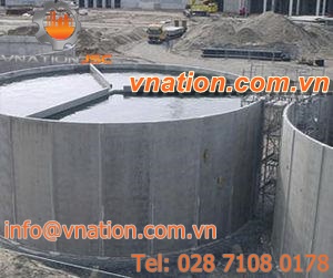settling tank / fabric / vertical / for wastewater treatment
