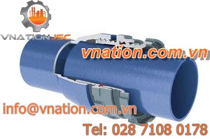 socket fitting / straight / PE / cast iron