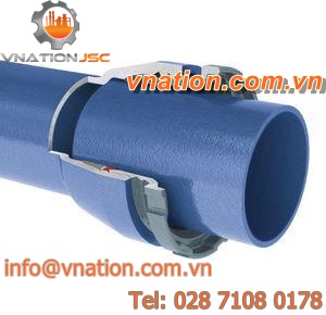 socket fitting / straight / cast iron / PE