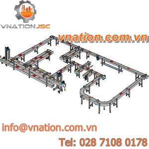 chain conveyor / for the automotive industry / light-duty / for assembly